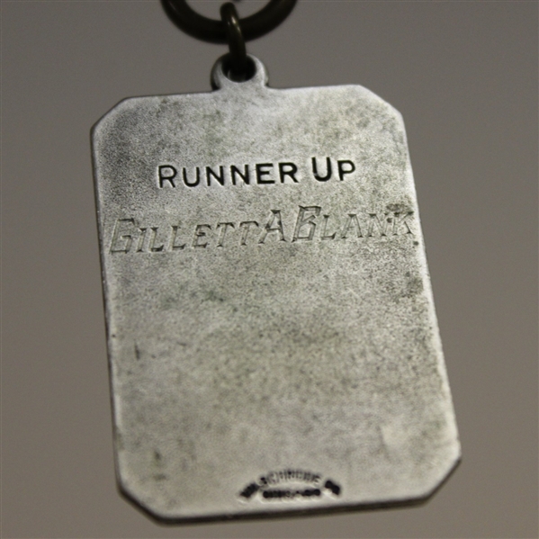 1926 Post-Tribune L.C. Jr. Runner-Up Golf Medal Won by Gillett A Blank