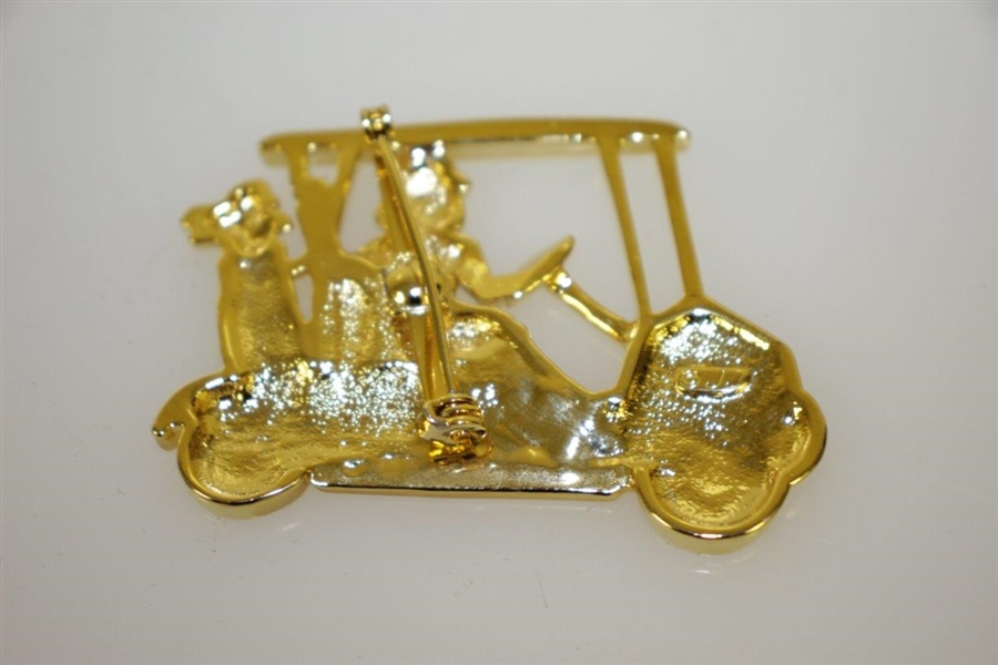 Gold Colored Golf Theme Letter Openers w/ Golf Cart Pin 