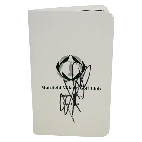 Hideki Matsuyama Autographed Signed The Memorial Tournament at Muirfield Score Card - Certified Authentic