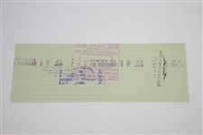 Samuel J. Snead Signed 6/10/1975 Personal Check for Helping the Blind Donation JSA ALOA
