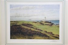 Ailsa Course Turnberry Print Signed by Artist Graeme Baxter - Framed