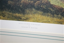 Ailsa Course Turnberry Print Signed by Artist Graeme Baxter - Framed
