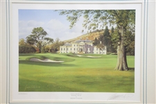 Loch Lomond GC Rossdhu House Print Signed by Artist Graeme Baxter - Framed