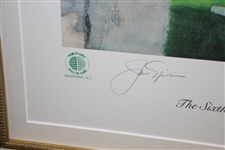 Jack Nicklaus Signed WGHoF '6th Green Jacket - 1986' #63/75 Bernie Fuchs Artists' Proof JSA ALOA
