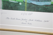 Jack Nicklaus Signed WGHoF '6th Green Jacket - 1986' #63/75 Bernie Fuchs Artists' Proof JSA ALOA