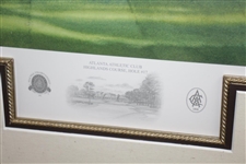 Atlanta Athletic Club Highland Course #17 Print #105/850 Signed by Artist Steve Lotus with '2001' PGA
