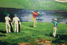Large Augusta Country Club Ltd Ed #76/295 by Mark King Deluxe Framed Print 
