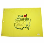 Patrick Reed Signed 2018 Masters Embroidered Flag with Captain America JSA FULL #Z70883