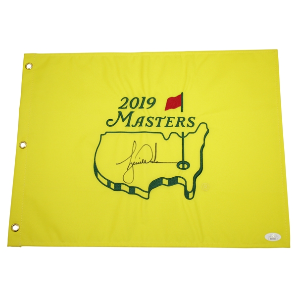 Tiger Woods Signed 2019 Masters Embroidered Flag JSA FULL #BB46560