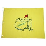 Bernhard Langer Signed Undated Masters Embroidered Flag JSA ALOA