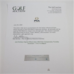 Jack Nicklaus Signed Official Used 1980 PGA Championship Thursday Scorecard - 17th of 18 Majors JSA ALOA