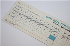 Jack Nicklaus Signed Official Used 1980 PGA Championship Saturday Scorecard - 17th of 18 Majors JSA ALOA