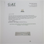 Jack Nicklaus Signed Official Used 1980 PGA Championship Saturday Scorecard - 17th of 18 Majors JSA ALOA
