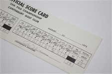 Jack Nicklaus Signed Official Used 1973 PGA Championship Friday Scorecard - 12th of 18 Majors JSA ALOA