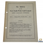 1933 Bulletin of New South Wales Green Research Committee Booklet - Vol. 1 No. 2