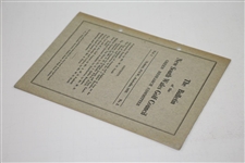 1933 Bulletin of New South Wales Green Research Committee Booklet - Vol. 1 No. 2