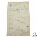 1893 Handwritten Letter from H.S.C. Everard on St. Andrews Stationary Regarding Ruling at Cannes Golf Club - April 17th