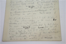 1893 Handwritten Letter from H.S.C. Everard on St. Andrews Stationary Regarding Ruling at Cannes Golf Club - April 17th