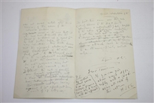 1893 Handwritten Letter from H.S.C. Everard on St. Andrews Stationary Regarding Ruling at Cannes Golf Club - April 17th