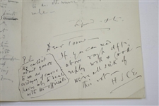 1893 Handwritten Letter from H.S.C. Everard on St. Andrews Stationary Regarding Ruling at Cannes Golf Club - April 17th