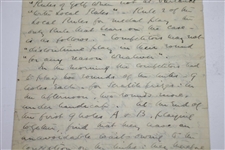 1893 Handwritten Signed Letter by H.S.C. Everard regarding Cannes Golf Club Ruling - March 20th