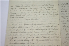1893 Handwritten Signed Letter by H.S.C. Everard regarding Cannes Golf Club Ruling - March 20th