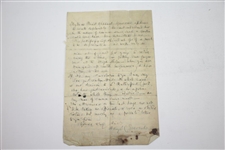 1893 Handwritten Signed Letter by H.S.C. Everard regarding Cannes Golf Club Ruling - March 20th