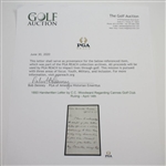1893 Handwritten Letter by C.C. Woodward Regarding Cannes Golf Club Ruling - April 14th