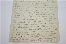 1893 Handwritten Letter Regarding Cannes Golf Club Ruling - March 19th