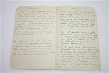 1893 Handwritten Letter Regarding Cannes Golf Club Ruling - March 19th