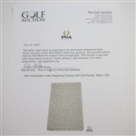 1893 Handwritten Letter Regarding Cannes Golf Club Ruling - March 19th