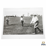 Original President Warren G. Harding Golfing with Caddies 8x10 Wire Photo