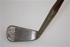 Circa 1900 Tom Stewart Auchterlonie Smooth Face Mashie with Shaft Stamp
