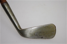 Circa 1900 Tom Stewart Auchterlonie Smooth Face Mashie with Shaft Stamp