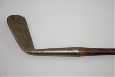 Circa 1900 Tom Stewart Auchterlonie Smooth Face Mashie with Shaft Stamp