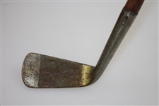 Circa 1850 Slight Concave Smooth Face Lofting Iron - 38 3/4