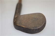 Circa 1880 Mashie Niblick with Bussey Grip & Niblick Shaft Stamp - 39 3/4