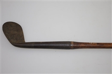 Circa 1880 Mashie Niblick with Bussey Grip & Niblick Shaft Stamp - 39 3/4