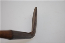 Circa 1885 Hoylake Iron with Patented Leather Bussey Grip - 37 1/2