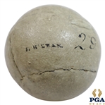 Circa 1830 James McEwan Feather Ball - J. McEwan & 29 Handwritten on Ball