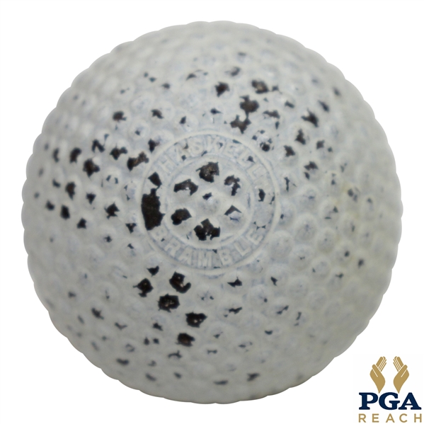 Haskell Bramble Pat. April 1899 Golf Ball - 95% Paint