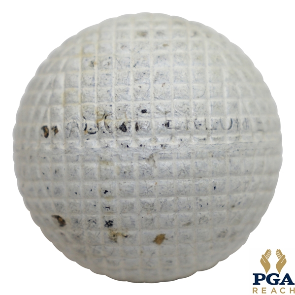 Circa 1880 Auchterlonie Gutta Percha Golf Ball - Excellent Condition - 95% Paint