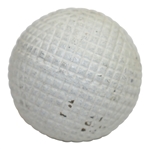 Circa 1880 Auchterlonie Gutta Percha Golf Ball - Excellent Condition - 95% Paint