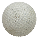 Circa 1880 Auchterlonie Gutta Percha Golf Ball - Excellent Condition - 95% Paint