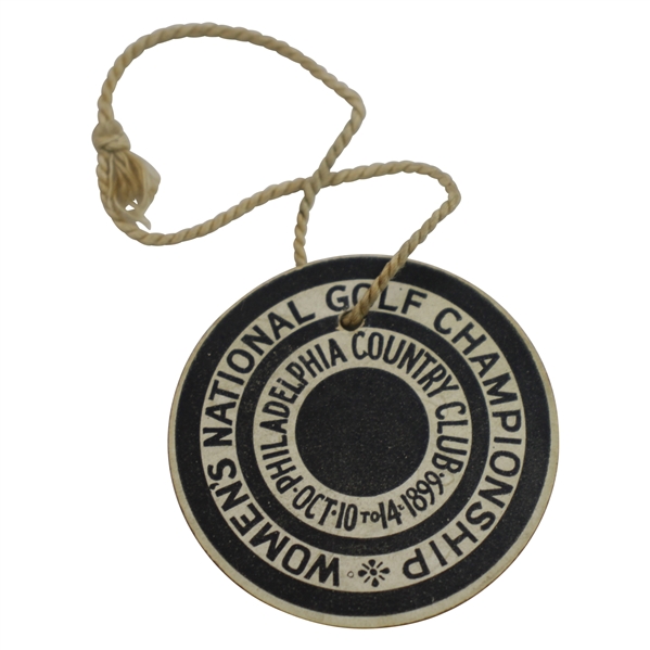 1899 USGA Womens Amateur Championship at Philadelphia CC Badge For Herbert Jacques - Rare