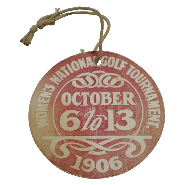 1906 Womens US Amateur Championship at Brae Burn CC Guest Badge - Only One Known!