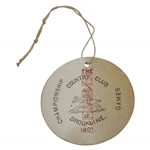 1901 The Country Club of Brookline Member Badge for Championship Games - Herbert Jacques Collection