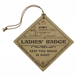 1911 The Country Club of Brookline Ladies Badge #B233 - Herbert Jacques Collection