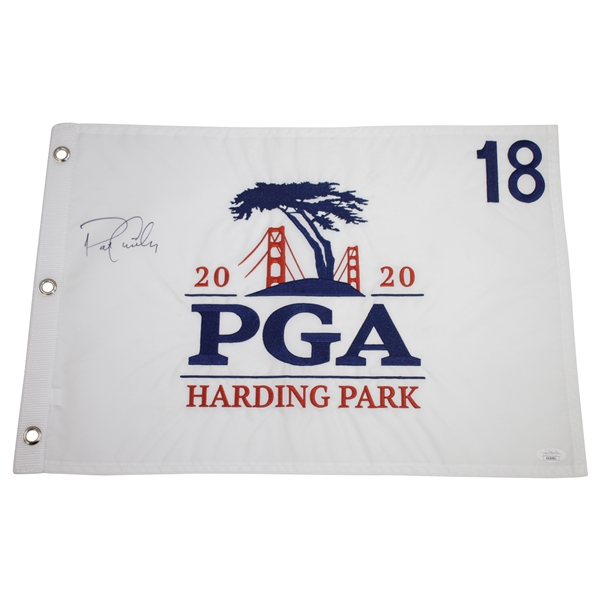 Patrick Cantlay Signed 2020 PGA Championship at Harding Park Embroidered Flag JSA #HH26982