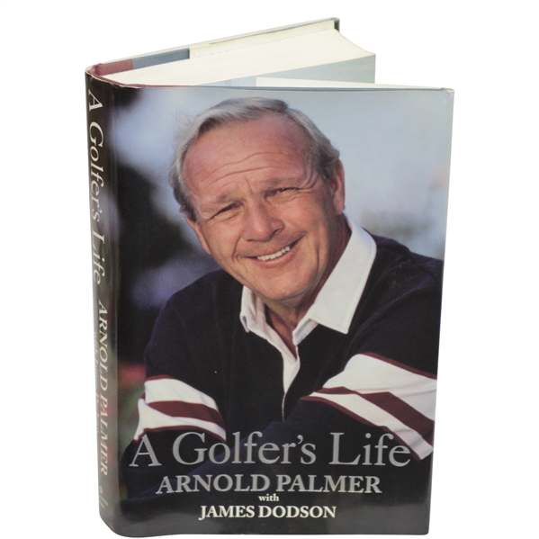 Arnold Palmer Signed A Golfers Life Book by Arnold Palmer with James Dodson JSA ALOA